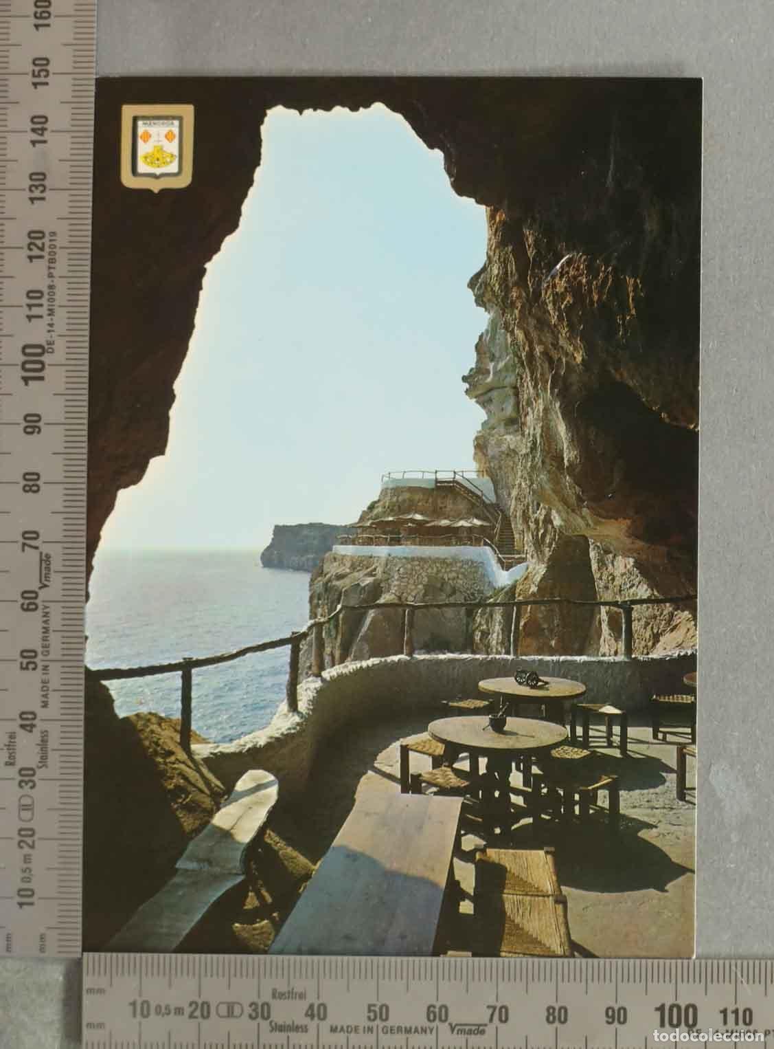 Postales: POSTAL. Cova d&acute;en Xoroi - Cala en Porter - Menorca - Exclusivas Luc&iacute;a Mora
