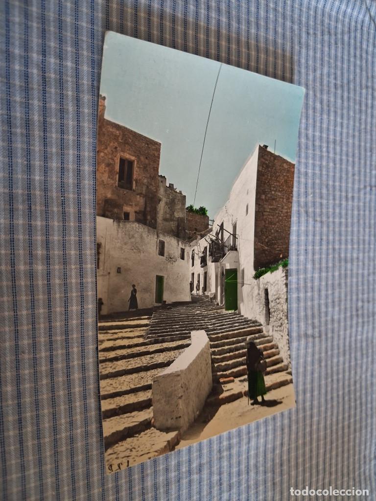 Postales: Postal antigua Ibiza. Calle t&iacute;pica. Vi&ntilde;ets 122. Circulada