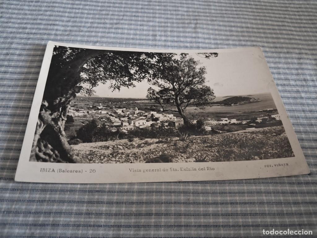 Postales: Postal antigua Ibiza. Vista general de Santa Eulalia del R&iacute;o. Vi&ntilde;ets 20.