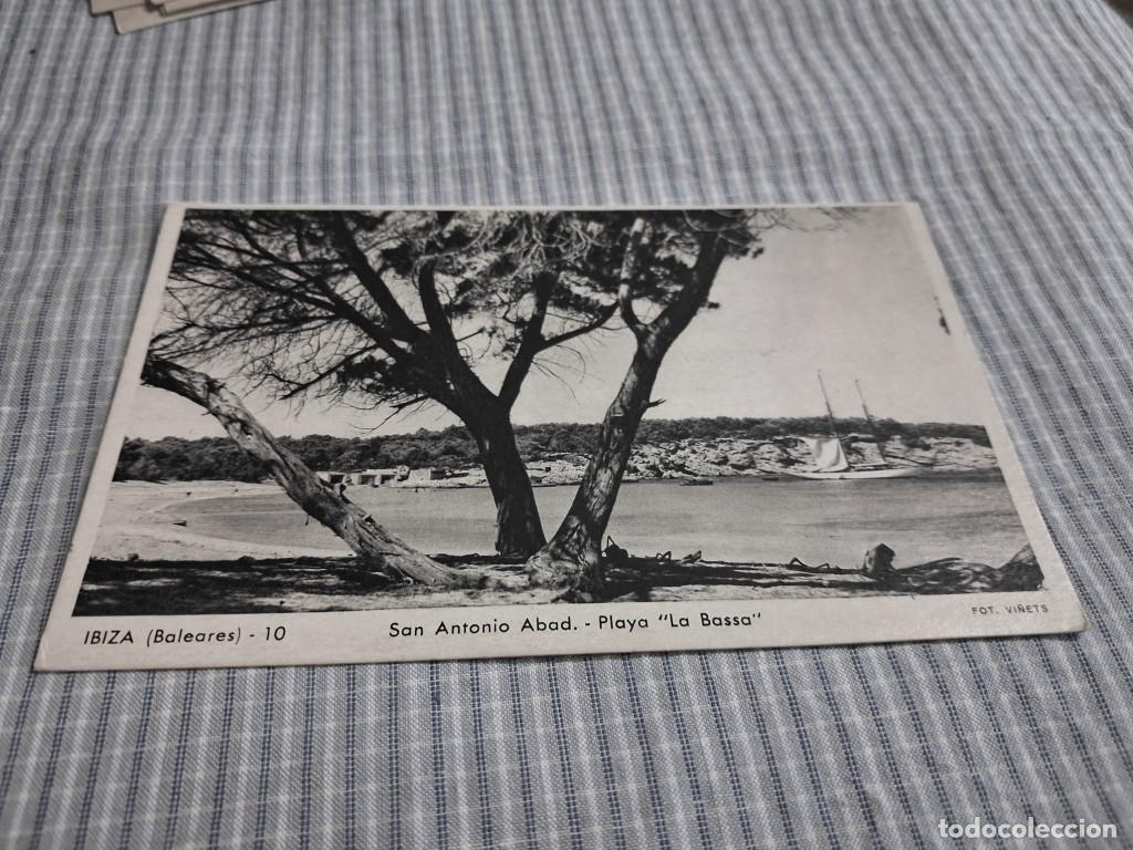 Postales: Postal antigua Ibiza. San Antonio Abab. Playa la Bassa. Vi&ntilde;ets 10