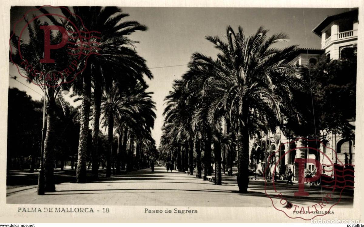 Postais: Palma de Mallorca, Paseo de Sagrera. Islas Baleares. Espa&ntilde;a Spain