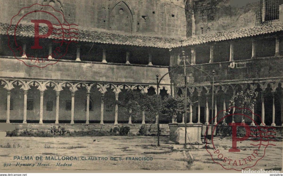 Postais: Palma de Mallorca, Claustro de San Francisco. Islas Baleares. Espa&ntilde;a Spain