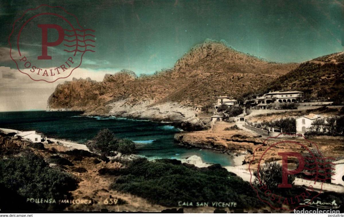 Postales: Mallorca, Pollensa, Cala San Vicente Islas Baleares. Espa&ntilde;a Spain