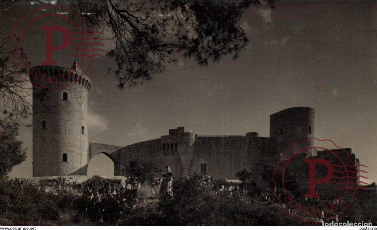 Postales: Palma de Mallorca, Castillo de Bellver visto desde la parte oeste Islas Baleares. Espa&ntilde;a Spain