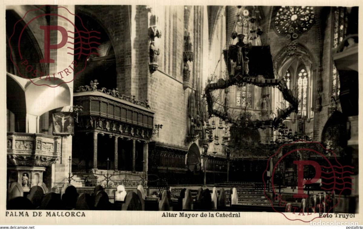 Cartes Postales: Palma de Mallorca, Altar Mayor de la Catedral Islas Baleares. Espa&ntilde;a Spain