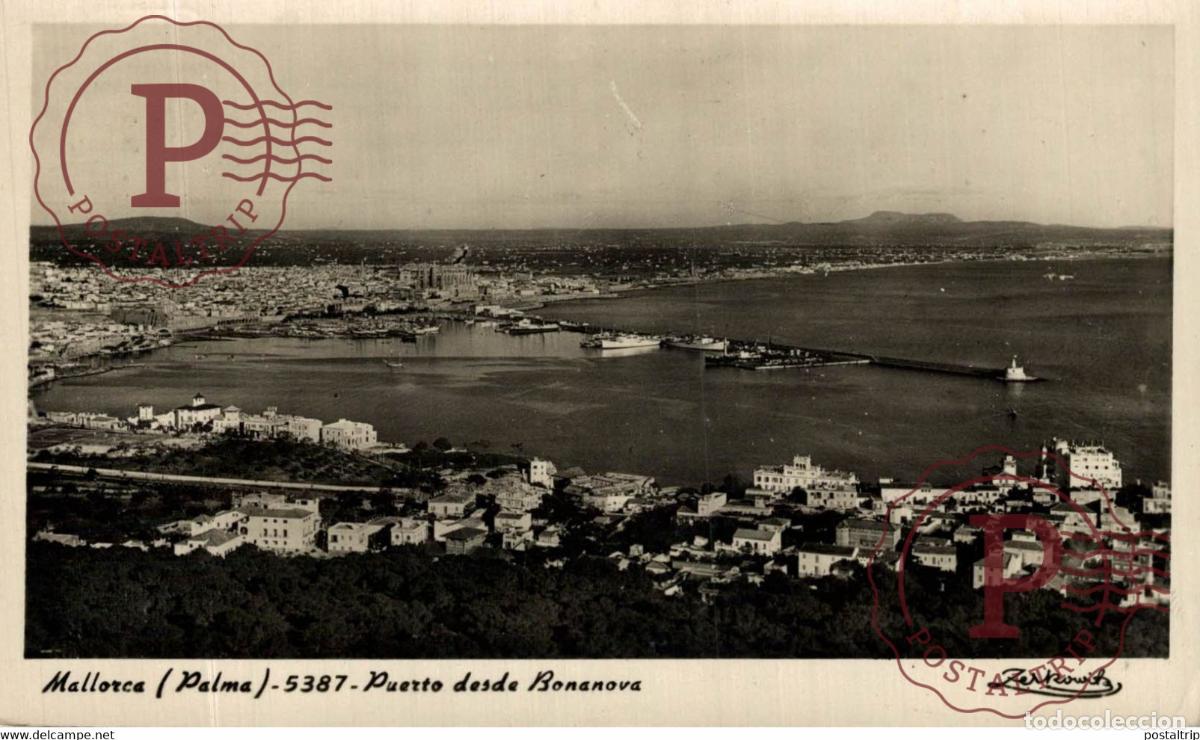 Postales: Palma de Mallorca, Puerto desde Bonanova Islas Baleares. Espa&ntilde;a Spain