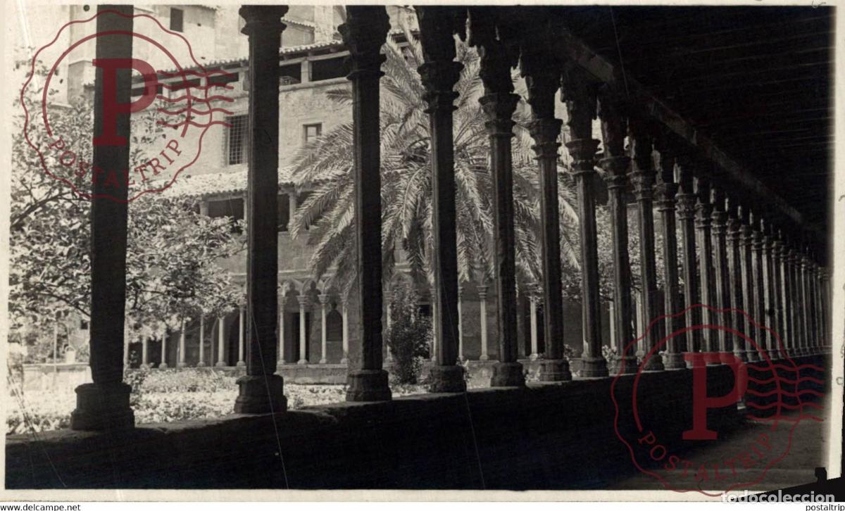 Postales: Vista del patio del claustro de San Francisco, a&ntilde;o 1927 Islas Baleares. Espa&ntilde;a Spain