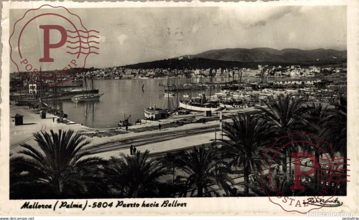 Postales: Mallorca, Puerto hacia Bellver Islas Baleares. Espa&ntilde;a Spain