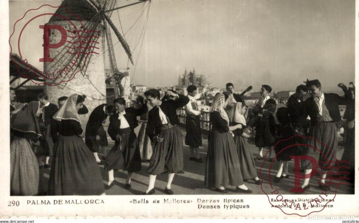 Postales: Palma de Mallorca DanzasT&iacute;picas Islas Baleares. Espa&ntilde;a Spain