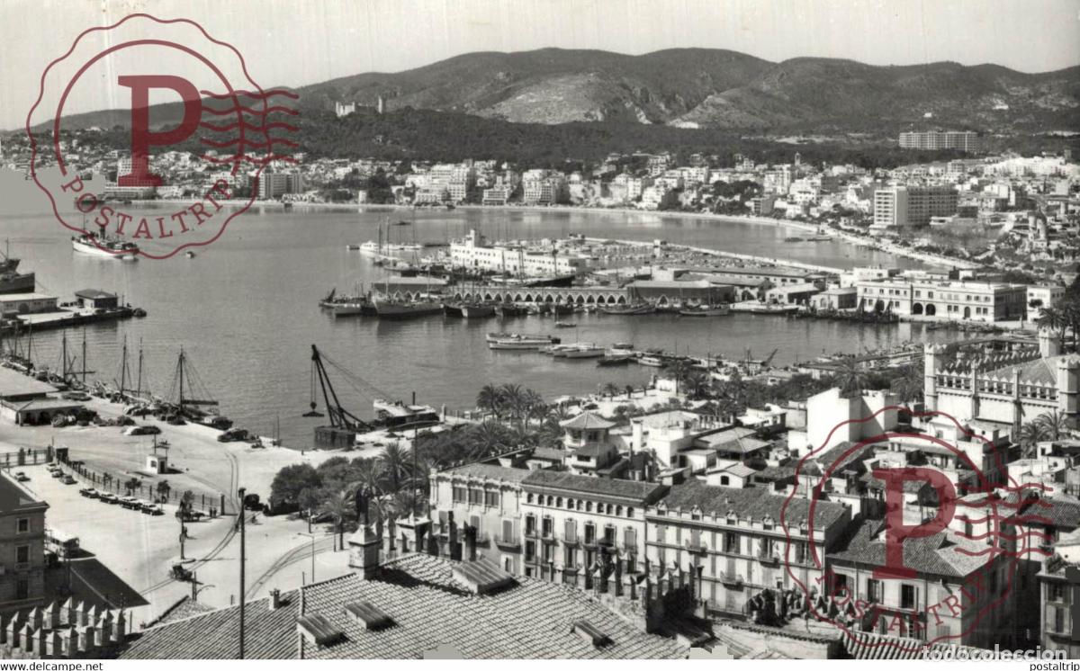 Postcards: Mallorca Vista general desde la Catedral Islas Baleares. Espa&ntilde;a Spain