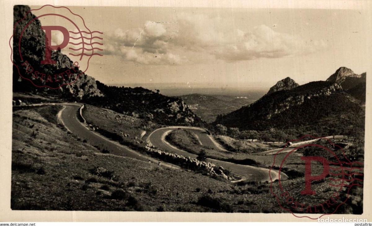 Postales: Mallorca Carretera de Solier a Palma Islas Baleares. Espa&ntilde;a Spain