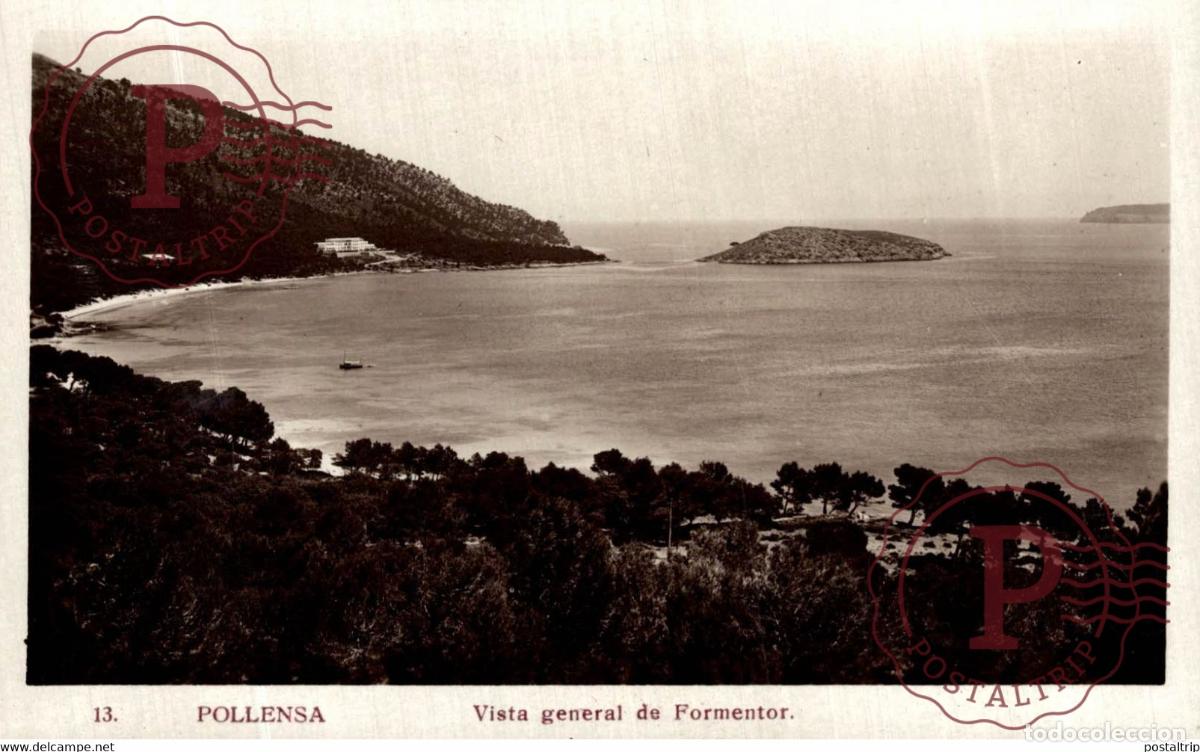 Postales: Pollensa Vista General de Formentor Islas Baleares. Espa&ntilde;a Spain