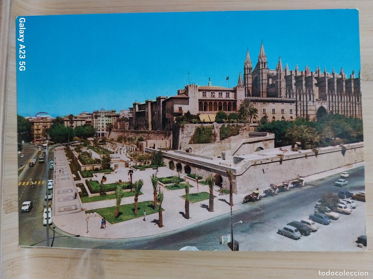 Postales: CATEDRAL PALACIO ALMUDENA MALLORCA ED AGFACOLOR 931 A SC ORIGINAL * COCHES CLASICOS ANIMADA