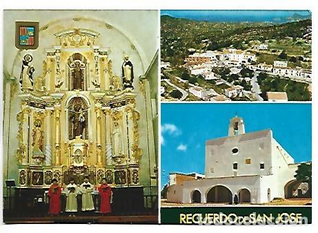 Postales: IGLESIA, RETABLO Y EXTERIORES.- SAN JOSE / IBIZA