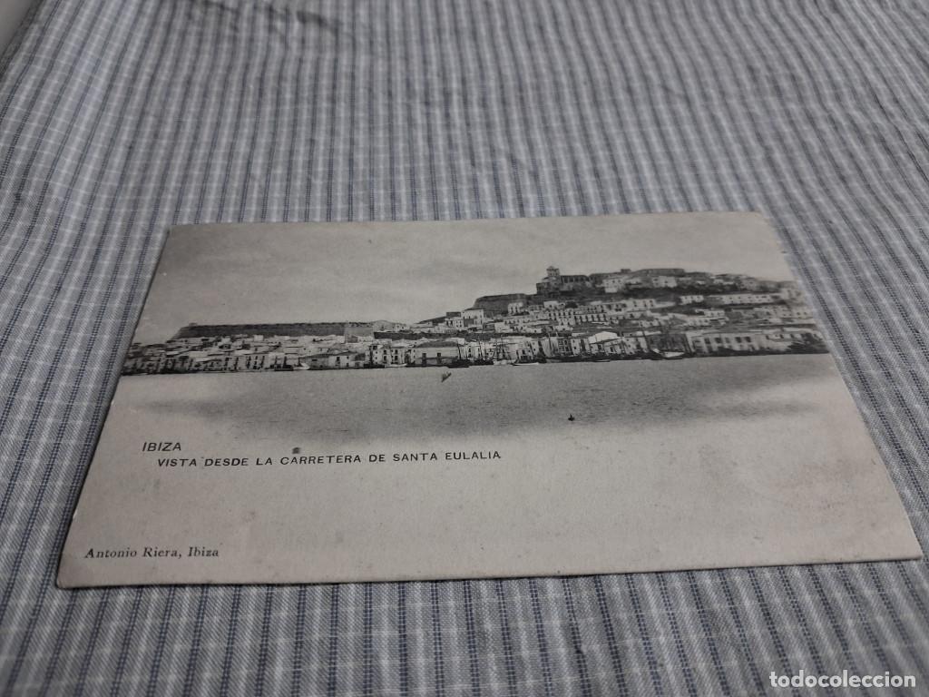 Postales: Postal antigua Ibiza. Vista desde la carretera de Santa Eulalia. Antonio Riera. Dorso sin dividir.