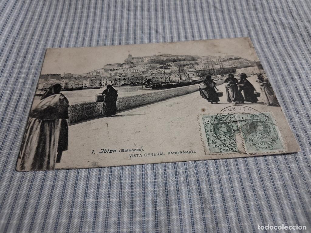 Postales: Postal antigua Ibiza. Vista general panor&aacute;mica. Lacoste 1. Circulada.