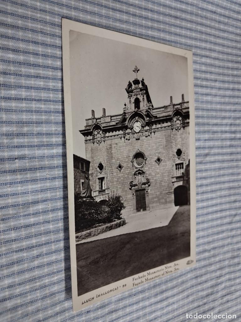 Postales: Postal antigua Mallorca. Lluch. Fachada del Monasterio
