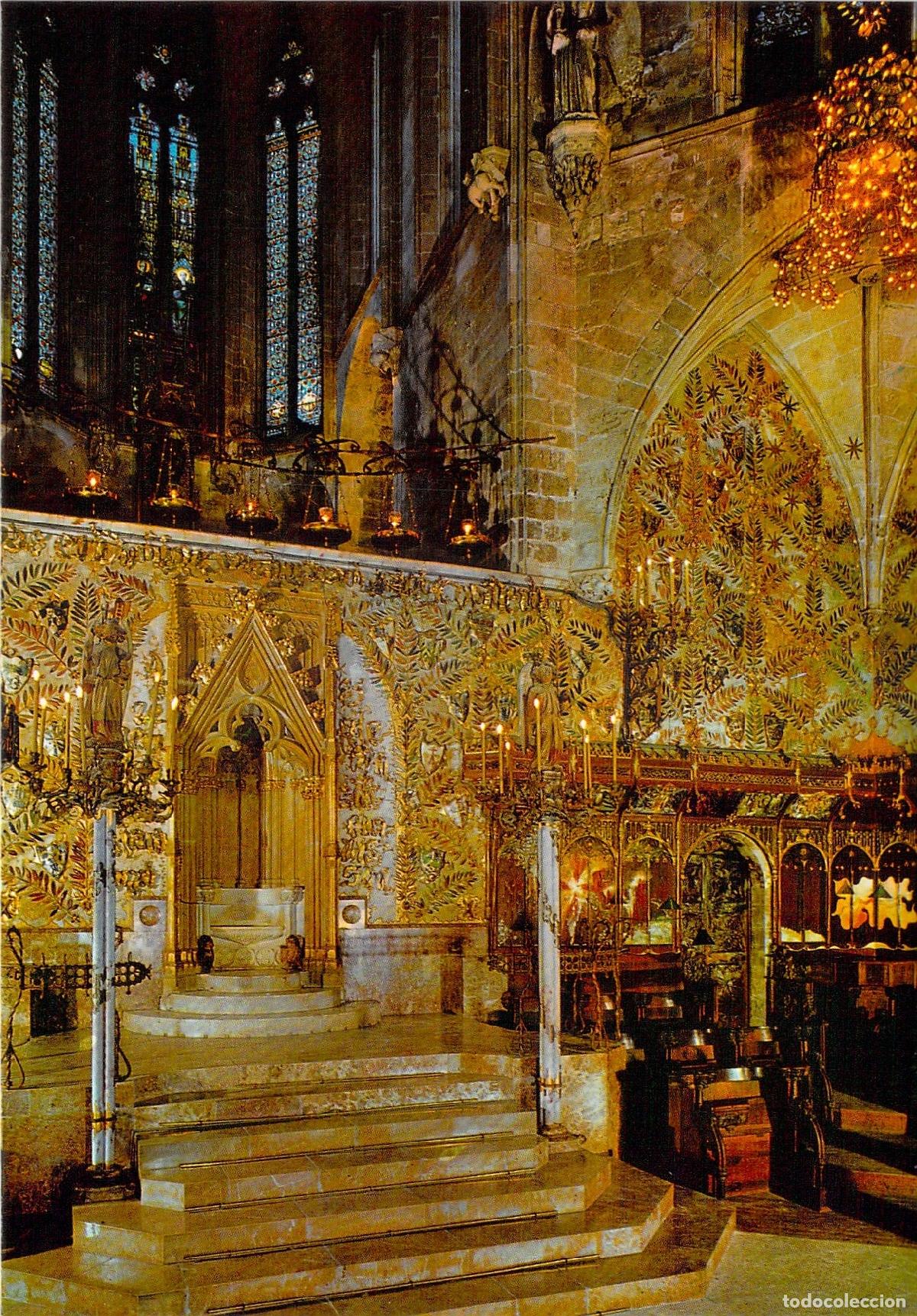 Postales: Postal de Palma de Mallorca - Detalle Interior de la Catedral