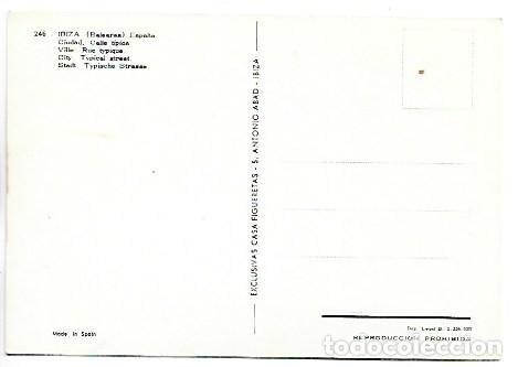 Postales: CIUDAD, CALLE TIPICA.- IBIZA - Foto 2
