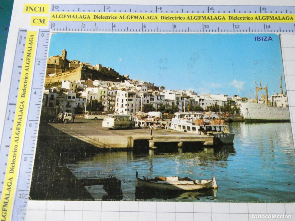 Postales: POSTAL DE IBIZA. A&Ntilde;O 1980. PUERTO BARCOS AUTOBUSES 1929 FOTOPERATOR . 1645