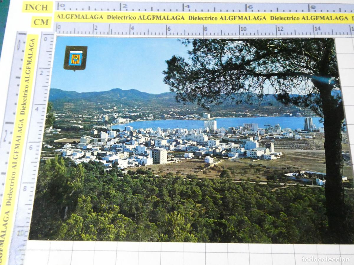 Postales: POSTAL DE IBIZA. A&Ntilde;O 1969. SAN ANTONIO ABAD VISTA GENERAL 132 ESCUDO ORO . 1646
