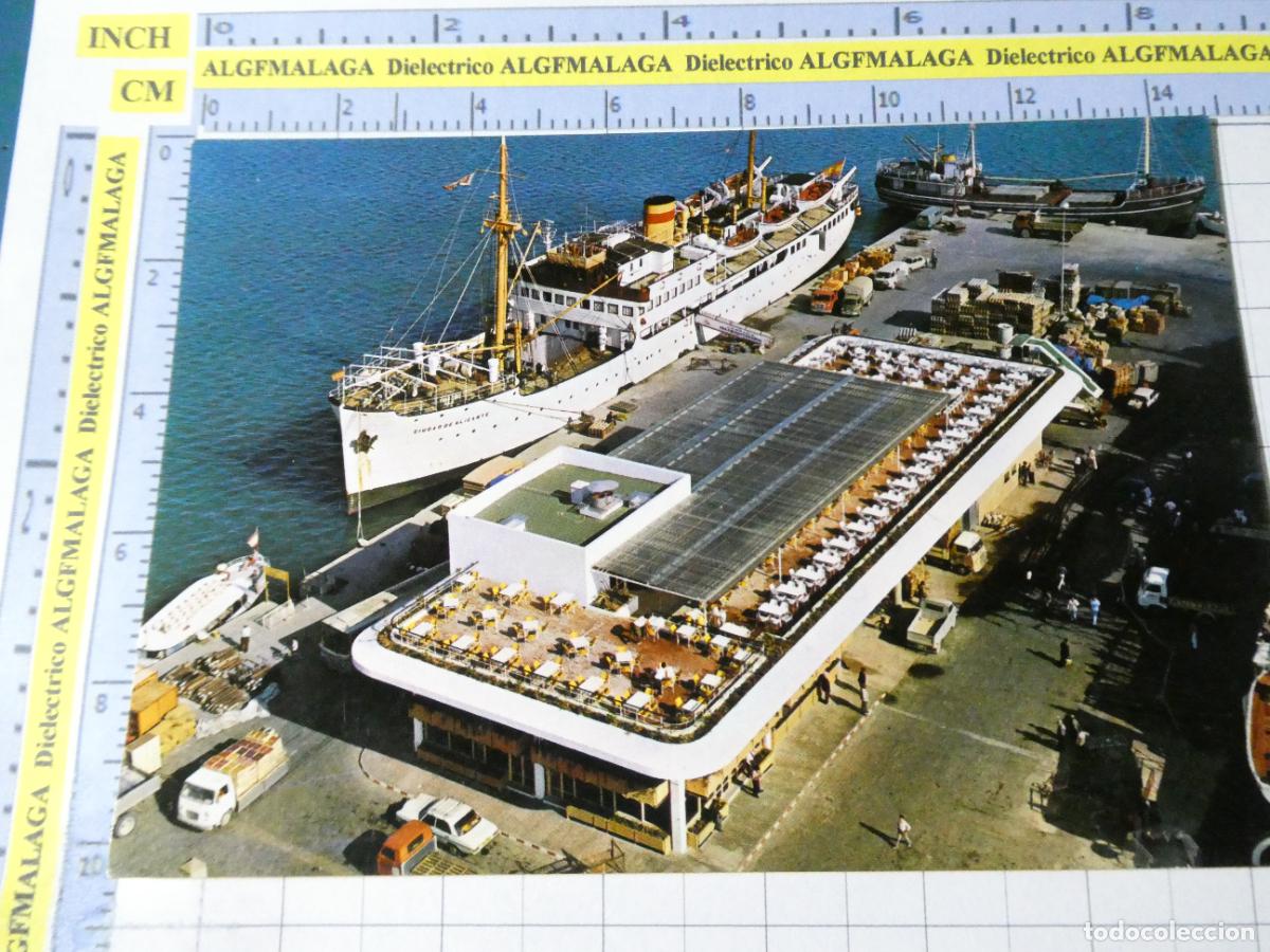 Postales: POSTAL DE IBIZA. A&Ntilde;O 1972. ESTACI&Oacute;N MAR&Iacute;TIMA BARCO BUQUE TRASMEDITERRANEA CIUDAD DE ALICANTE. 1652