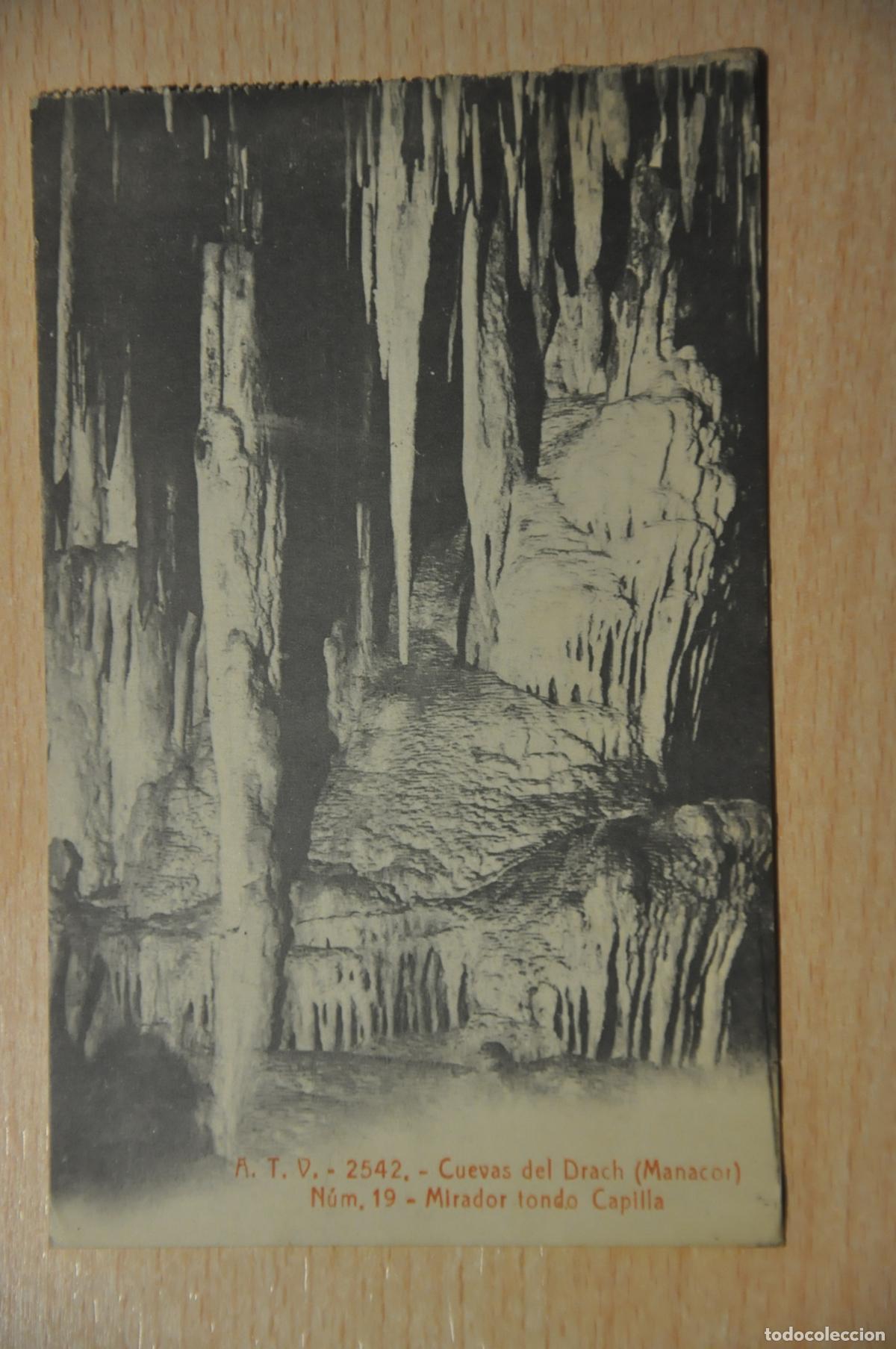 Postales: postal cuevas del drach (manacor) n&uacute;m. 19, mirador tondo capilla atv 2542