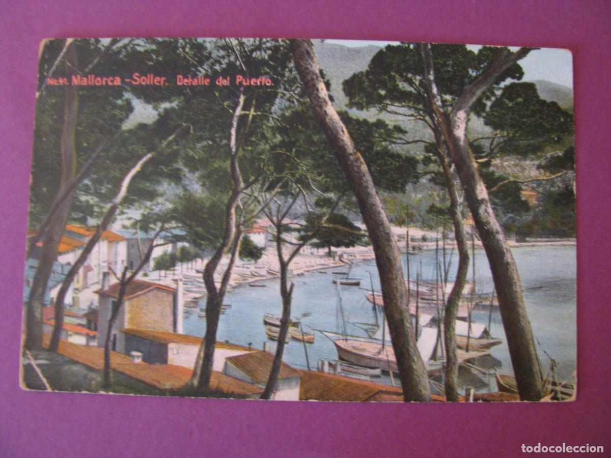Postales: POSTAL DE MALLORCA. SOLLER. DETALLE DEL PUERTO. AM