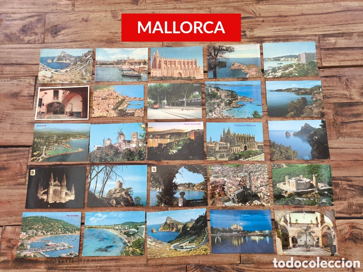 Postales: Lote 334 postales Islas Baleares Mallorca Menorca Ibiza Formentera Cuevas del Drach y del Hams ....