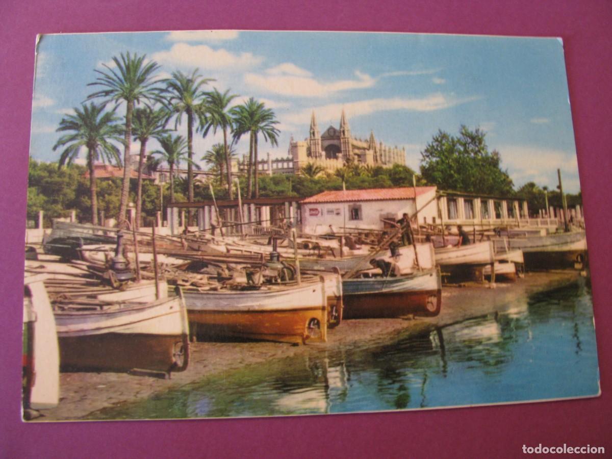 Postales: POSTAL DE PALMA DE MALLORCA. DETALLE DEL PUERTO Y CATEDRAL. RAKER.