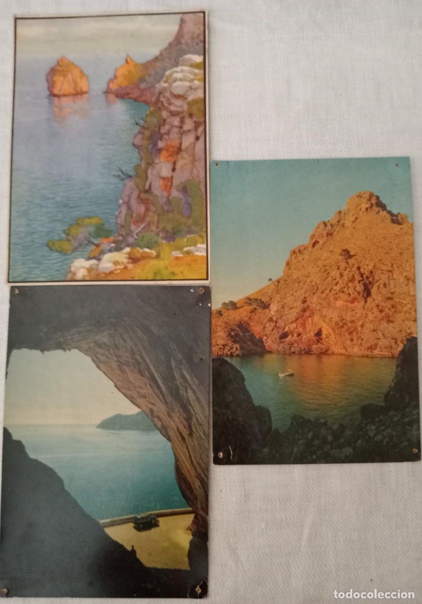 Postales: TRES POSTALES ANTIGUAS MALLORCA. El colomer; Morro de la vaca; Entrada Cuevas de Art&aacute;