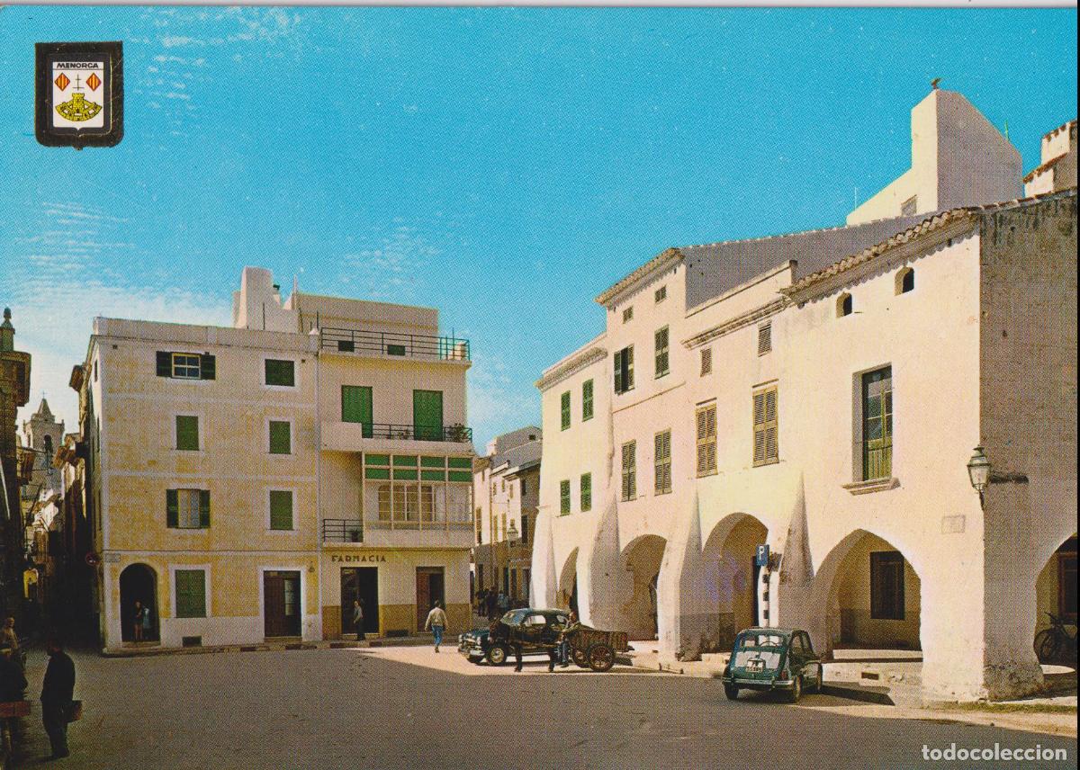 Postales: ISLA DE MENORCA, CIUDADELA, PLAZA DE ESPA&Ntilde;A &ndash; ESCUDO DE ORO N&ordm;8 &ndash; S/C