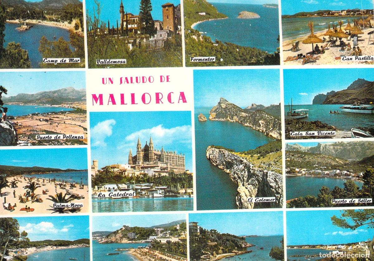Postales: Postal Tur&iacute;stica Multi-vista de Mallorca Baleares