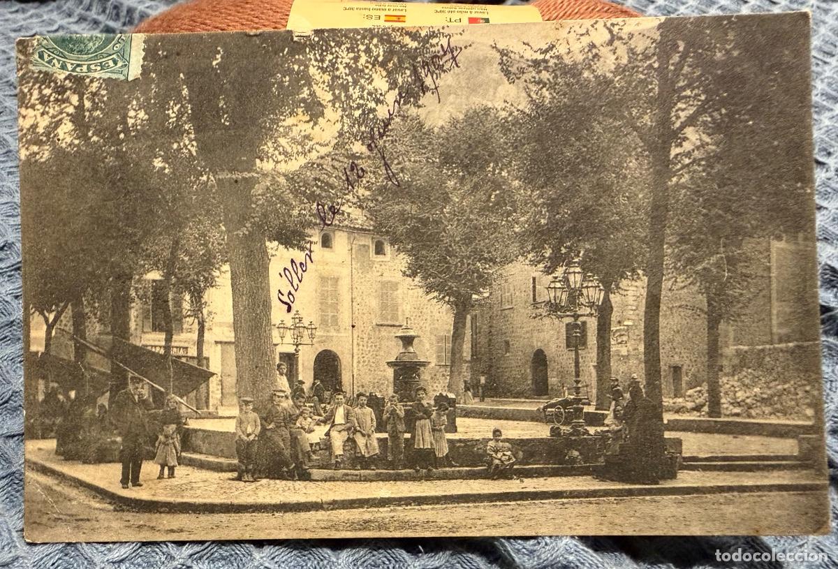 Postales: S&oacute;ller - la pla&ccedil;a - circulada - foto Lacoste