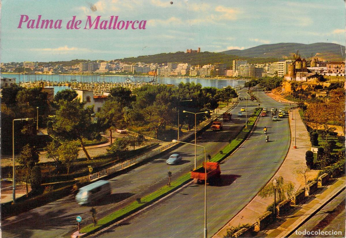 Postales: Postal de Palma de Mallorca - Vista del Paseo Mar&iacute;timo