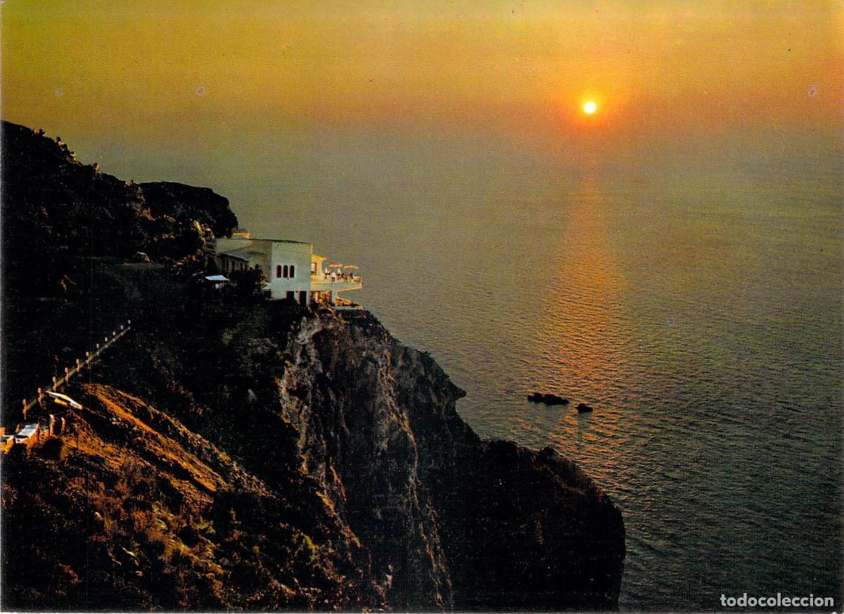 Postales: Postal de Estellencs Mallorca Puesta de Sol en Restaurante Es Grau