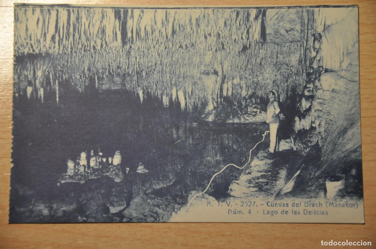 Postales: postal cuevas del drach (manacor) n&uacute;m. 4, lago de las delicias, atv 2527