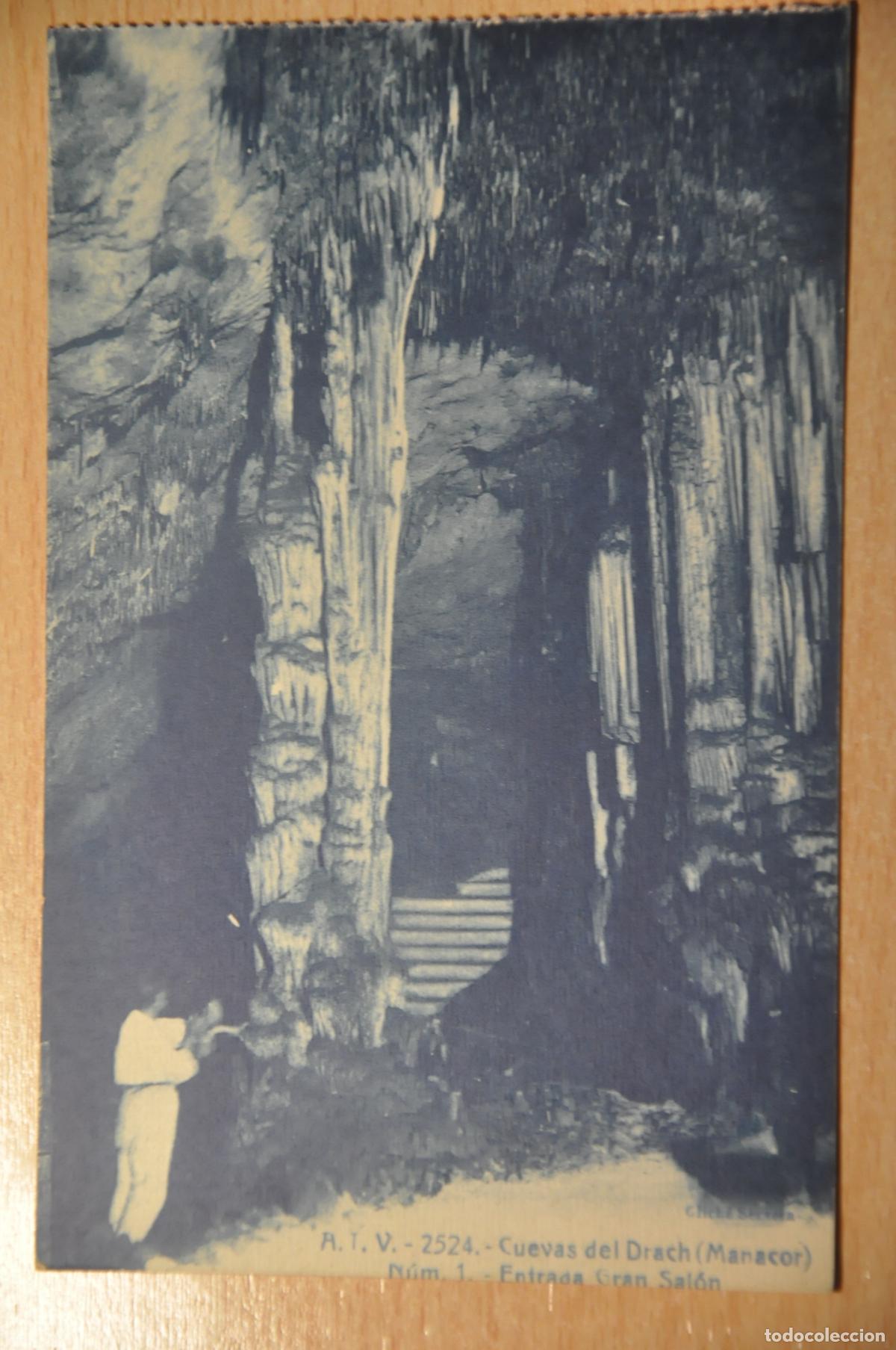 Postales: postal cuevas del drach (manacor) n&uacute;m. 1, entrada gran salon, atv 2524