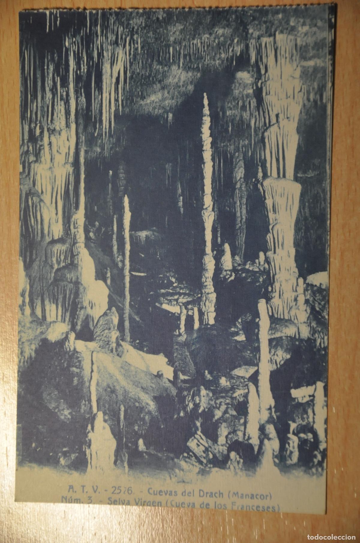 Cartes Postales: postal cuevas del drach (manacor) n&uacute;m. 3, selva virgen (cueva de los franceses), atv 2526