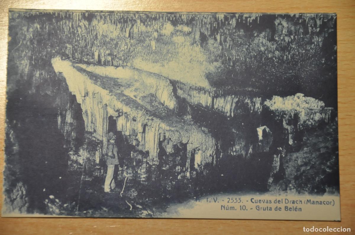 Postales: postal cuevas del drach (manacor) n&uacute;m. 10, gruta de belen, atv 2533