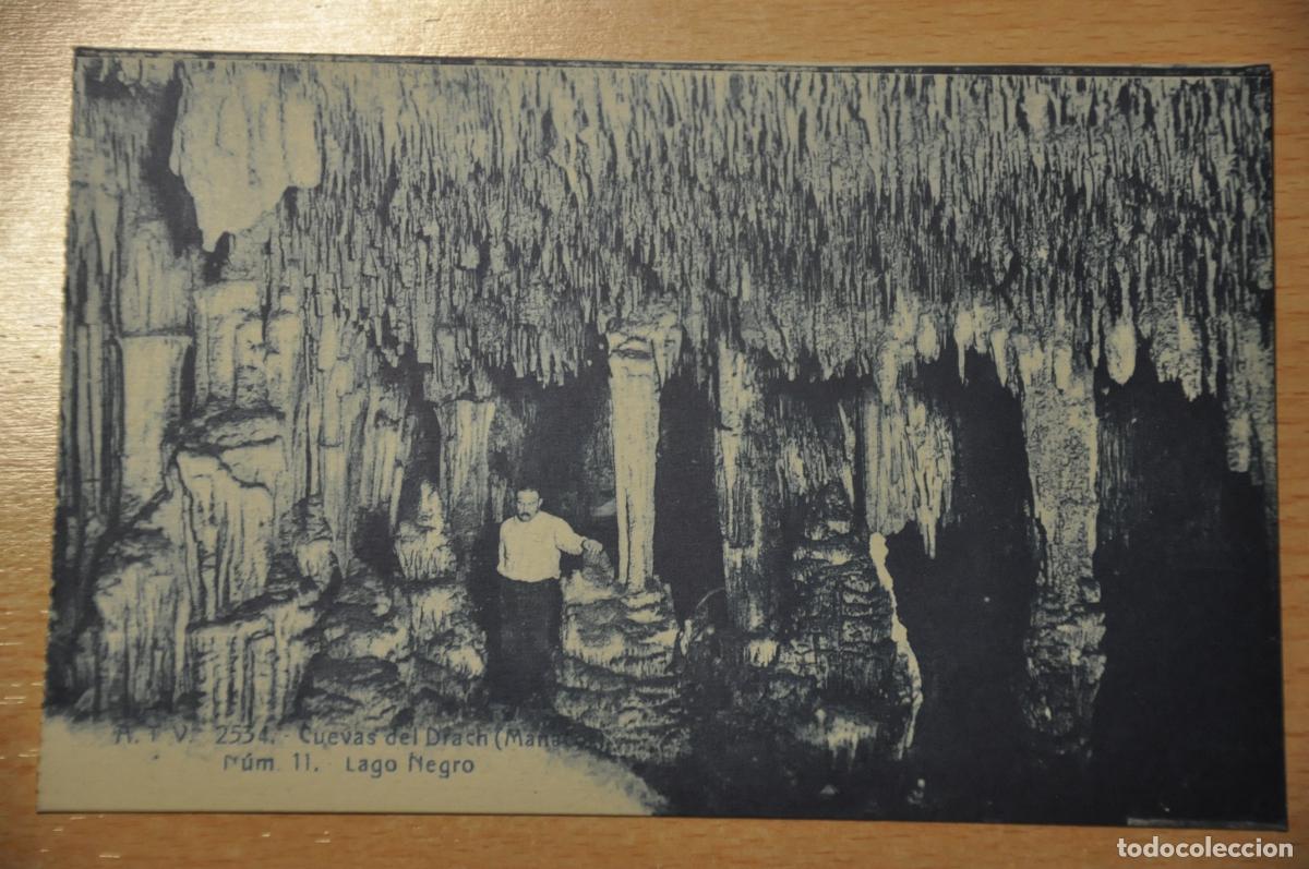 Postales: postal cuevas del drach (manacor) n&uacute;m. 11, lago negro, atv 2534
