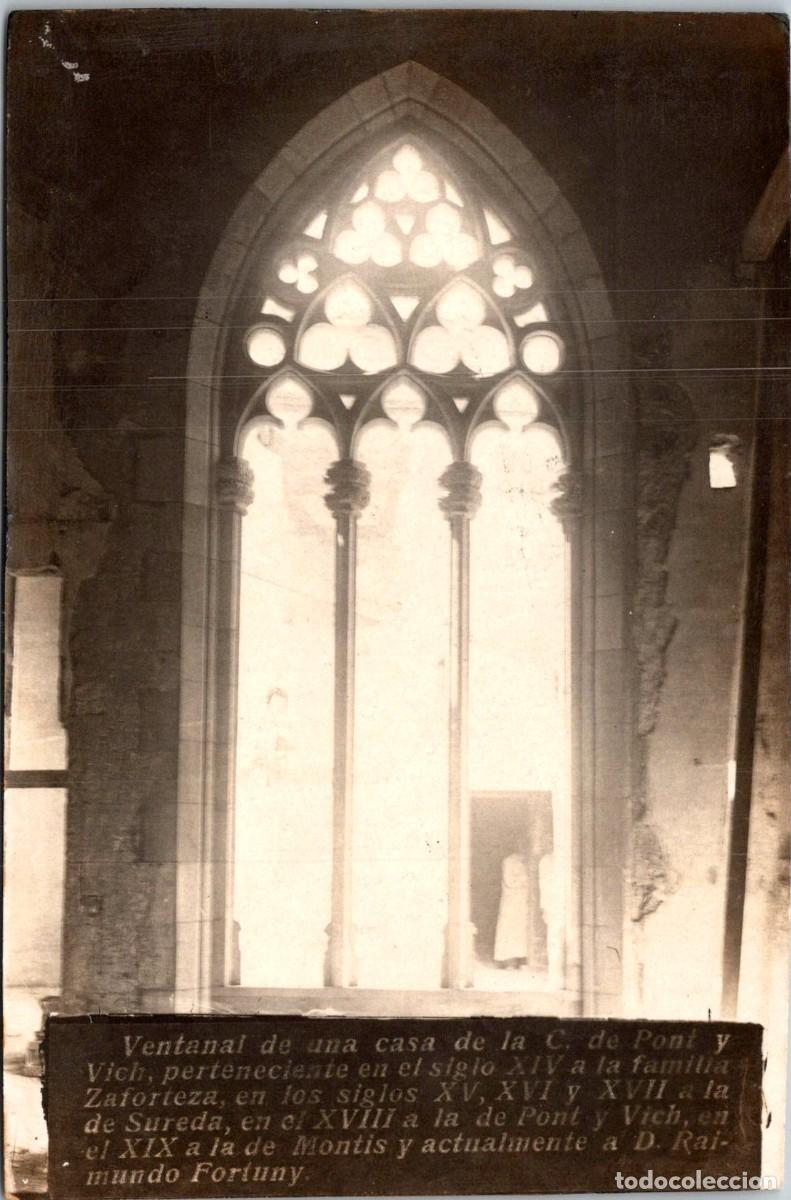 Postales: Palma de Mallorca -Ventanal de una casa de la Calle de Pont y Vich-Fotogr&aacute;fica -Historia de la Casa