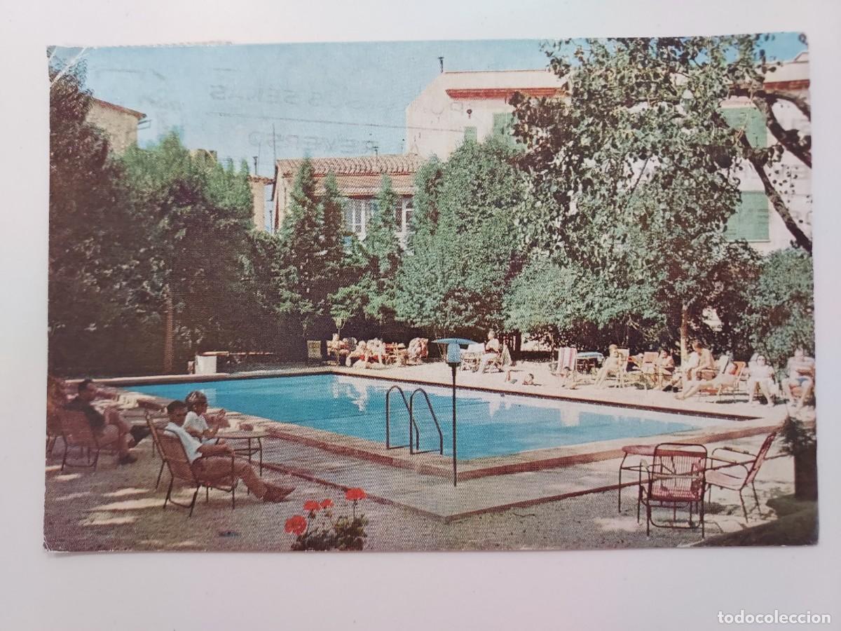 Postales: POSTAL SOLLER HOTEL SOLLER. PISCINA. 1966. CIRCULADA. MALLORCA