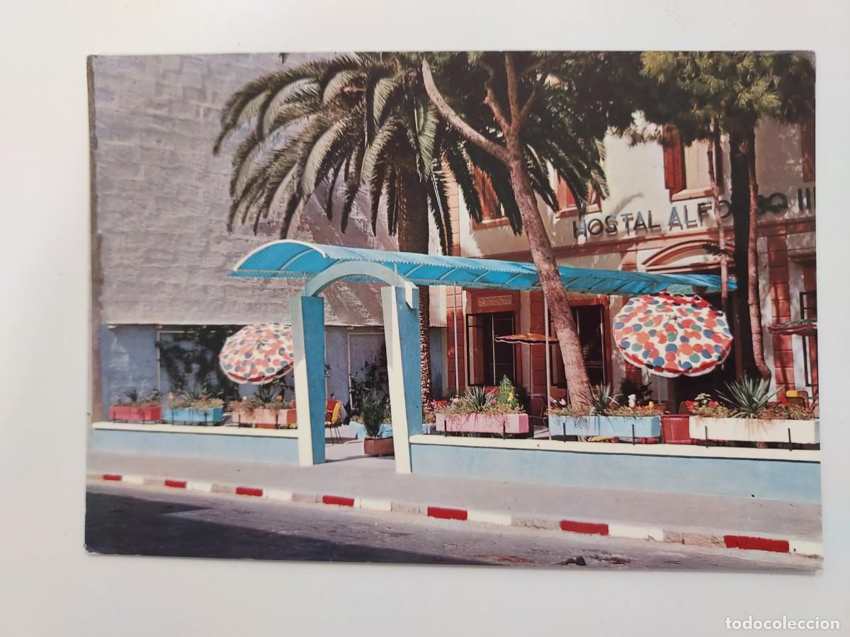 Postales: POSTAL MENORCA CIUDADELA HOSTAL ALFONSO III. 1965. SIN CIRCULAR