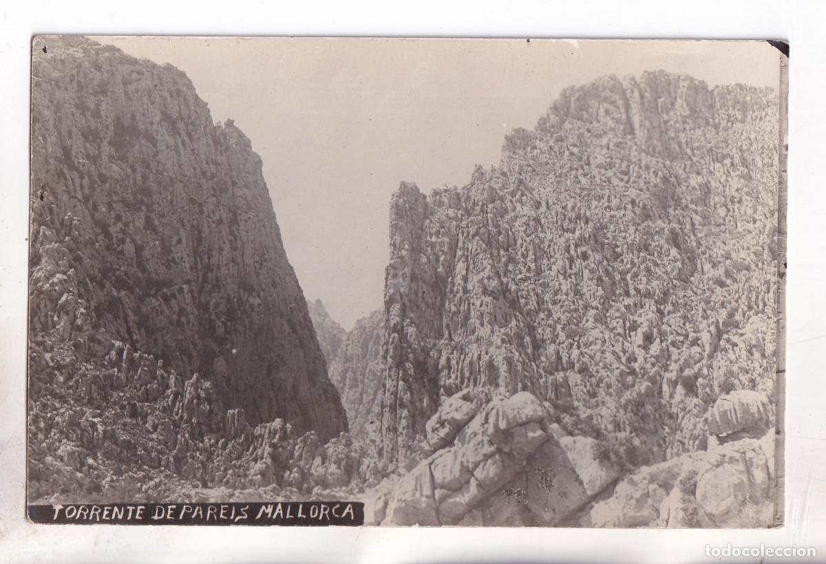Postales: POSTAL FOTOGR&Aacute;FICA. TORRENTE DEPAREIS. MALLORCA. BALEARES. CIRCULADA EN 1923