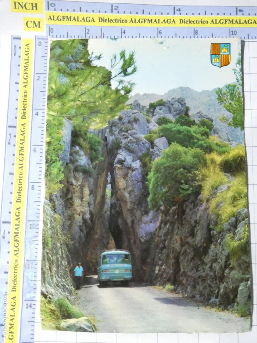 Postales: POSTAL DE MALLORCA. A&Ntilde;O 1963. LA CALOBRA AUTOB&Uacute;S 1025 RO FOTO. 2315
