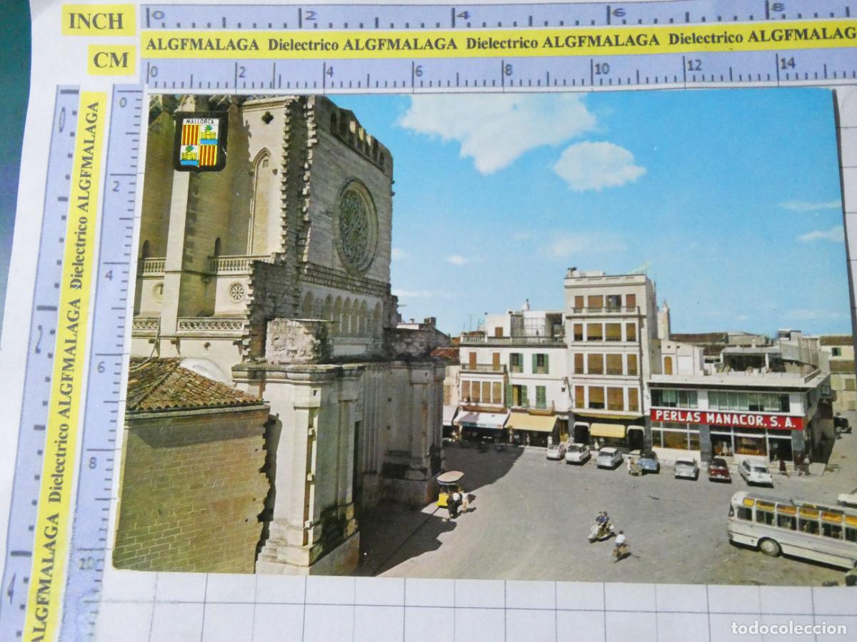 Postales: POSTAL DE MALLORCA. A&Ntilde;O 1963. MANACOR PLAZA DEL RECTOR RUB&Iacute;. PERLAS. 1526 ESCUDO ORO. 2336