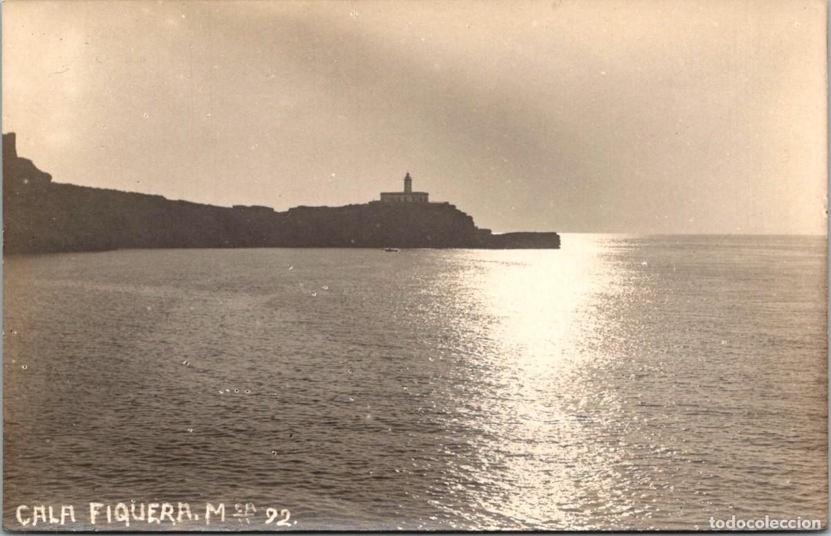 Postales: Mallorca - Cala Figuera - n&ordm; 92 - Postal Fotogr&aacute;fica sin datos - 138x88mm -Faro de la Torre d'en Beu