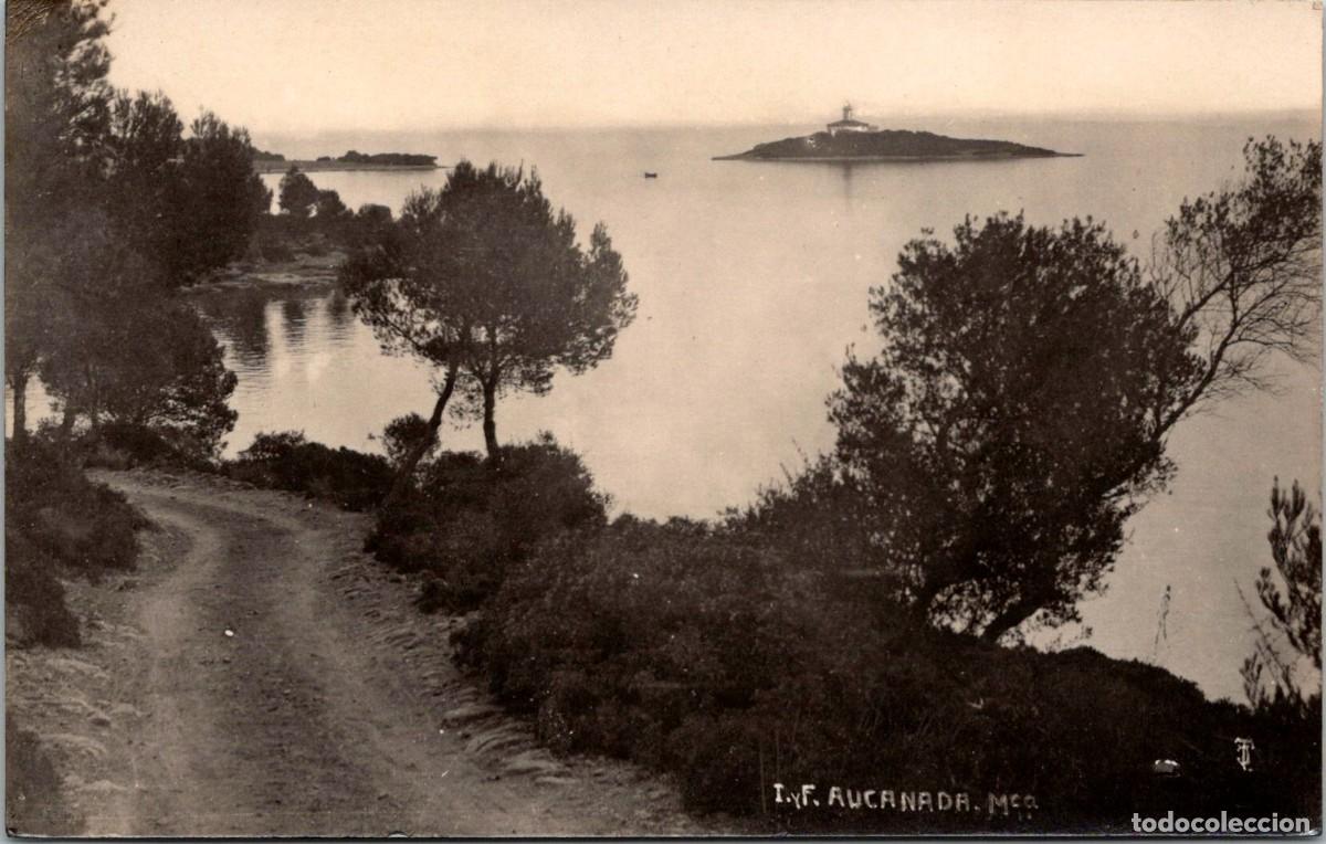 Postales: Mallorca - I. y F. (Illa i Far) Aucanada - Postal Fotogr&aacute;fica sin datos - 139x88mm - Bad&iacute;a d'Alc&uacute;dia