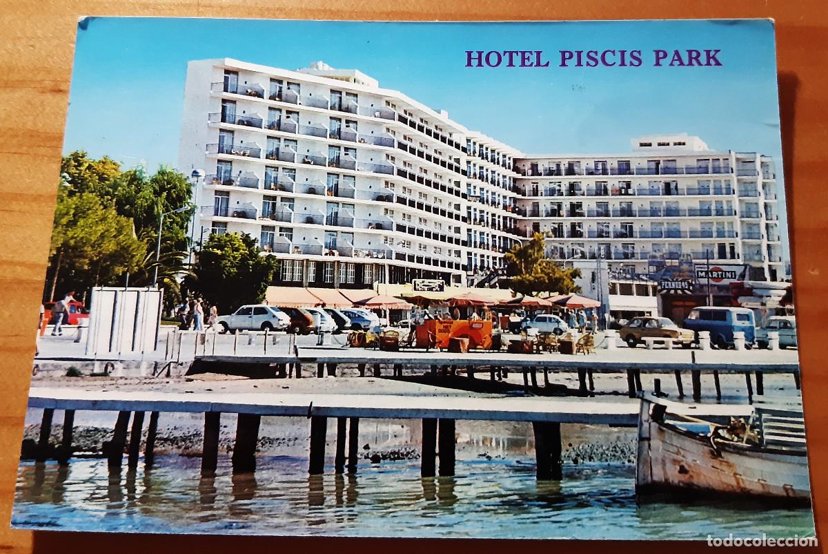 Postales: IBIZA - HOTEL PISCIS PARK - 625 - SAN ANTONIO - CIRCULADA CON SELLO - 10 X 15 CMS. - MUY BUEN ESTADO